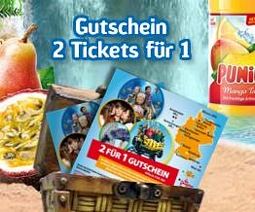 Punica: 2 für 1 Ticket-Aktion für viele Freizeitparks u.a. Heidepark, SeaLife, Legoland u.v.m.