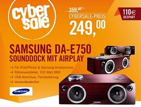 Samsung DA-E750 Dual Dock Lautsprecher mit AirPlay