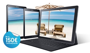Samsung Sommerprämie – Samsung Galaxy Tab kaufen und 50, 100 oder 150 Euro Rabatt erhalten