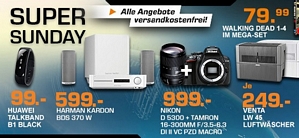Saturn Super Sunday-Angebote am 02. November 2014