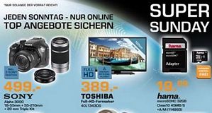 Saturn Super Sunday-Angebote am 05. Januar 2014