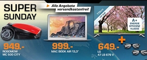 Saturn Super Sunday-Angebote am 05. April 2015