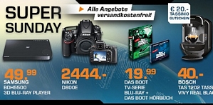 Saturn Super Sunday-Angebote am 26. Oktober 2014