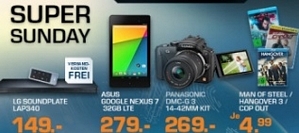 Saturn Super Sunday-Angebote am 27. Juli 2014