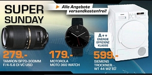 Saturn Super Sunday-Angebote am 29. März 2015