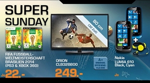 Saturn Super Sunday-Angebote am 29. Juni 2014