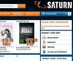 Saturn Onlineshop heute gestartet