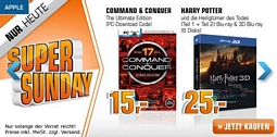 Saturn Super Sunday-Angebote am 10. Dezember u.a. mit der CnMemory 1,5TB Festplatte für 59 Euro und weiteren Angeboten