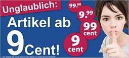Schlecker: Ausverkauf im Onlineshop mit diversen Produkten ab 9 Cent