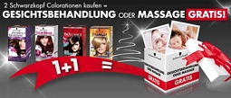 2 Schwarzkopf Colorationen kaufen und eine Gesichtsbehandlung oder Massage gratis erhalten