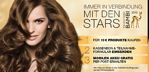 Schwarzkopf-Produkte im Wert von 10 Euro kaufen und Schminkspiegel mit Akkupack gratis erhalten