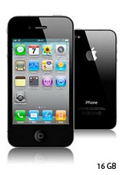 iPhone4 16GB + Vodafone SuperFlat Internet Wochenende Deluxe (WE-Flatm, Inet-Flat, 60 Minuten frei) für 23,46 Euro mtl.