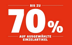 SportScheck: Sale mit bis zu 70 Prozent Rabatt + 10 Prozent Rabatt