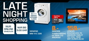Saturn Latenight-Shopping am 27. August 2014