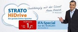 Strato HiDrive: 100GB Online-Speicher 1 Jahr lang für 1 Euro
