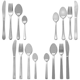 Ebay-WOW: 24 tlg Tafelbesteck Besteckset Edelstahl Hochglanz