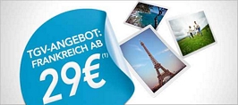 TGV Europe – Mit dem Zug nach Paris ab 29 Euro