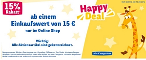 ToysRus: 15 Prozent Rabatt ab einem Einkaufswert von 15 Euro