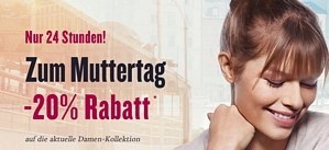Tom Tailor – Zum Muttertag 20 Prozent Rabatt auf die aktuelle Frauenkollektion