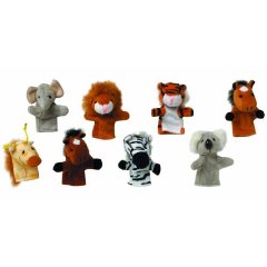 Fingerpuppen-Set Wilde Tiere 8er Set (Toys Pure 15125)