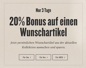 Tom Tailor: 30 Prozent Rabatt auf einen Wunschartikel (ausgenommen Sale-Ware) + keine Versandkosten