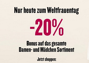 Tom Tailor – 20 Prozent Rabatt auf Damen- und Mädchenmode