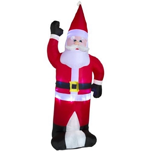 Aufblasbarer Weihnachtsmann, Schneemann oder Nikolaus