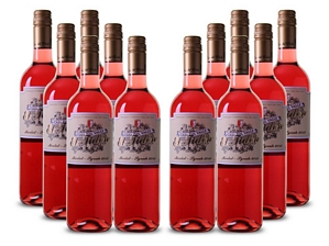 12er-Paket Casa del Valle – El Tidón Merlot Syrah Rosado – VdT Castilla
