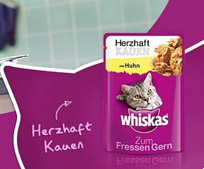 Whiskas: Herzhaft-Kauen Gratisprobe sichern