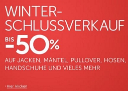 Amazon: Winterschlussverkauf mit bis zu 50 Prozent Rabatt auf ausgewählte Herrenbekleidung