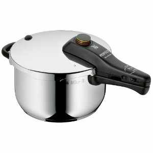 WMF 0792629990 Schnelltopf-Set V 4.5 L, Perfect RDS mit Zubehör-Set (Einsatz, Steg und Glasdeckel) und Rezeptebuch