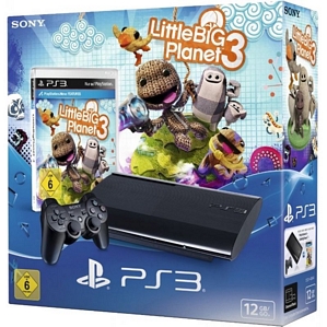 Sony PlayStation PS3 12GB + Little Big Planet 3 + DualShock 3 Controller
