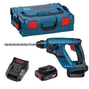 Bosch Akku-Bohrhammer GBH 14,4V-LI in L-Boxx (2 x Li-Ion Akkus 1,5Ah, Schnellladegerät AL1820CV)