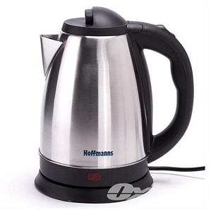 Hoffmanns Edelstahl Wasserkocher Hoffmanns Teekocher 1800 Watt mit 1,7 Liter 360° Drehbar