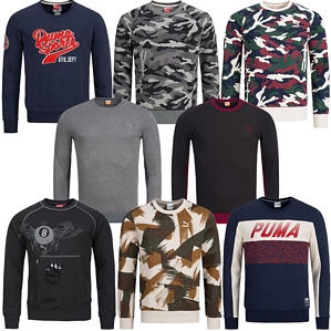 PUMA Crew Herren Sweatshirt Sweater Pullover