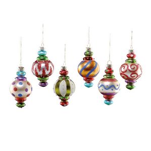 6er Set DRESCHER Christbaumkugel
