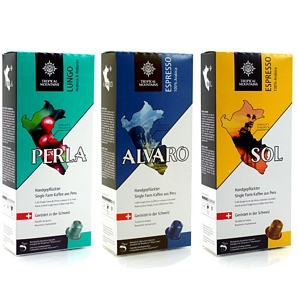 50 Nespresso kompatible Kapseln (biologisch abbaubar) – Tropical Mountain Kaffee / Espresso
