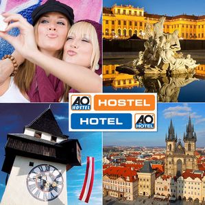 A&O TO GO Orange International Gutschein für 2 Nächte für zwei Personen in Wien, Prag oder Graz