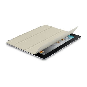 Original Apple Zubehör Smart Leder Cover creme für iPad 2 3 4