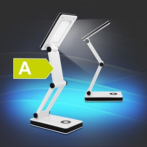 EAXUS 30 LED Flexibel Lampe Arbeitslampe Leseleuchte hellweiß SMD Büro Leuchte mit USB