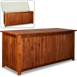 Auflagenbox Holztruhe Kissenbox 120cm Gartenbox Box Gartentruhe Auflagen