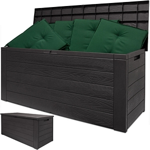 Auflagenbox Kunststoff Truhe Box Kissenbox Gartenbox Gerätebox Gartentruhe 120cm