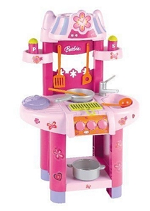 Barbie Kinder Spielküche 75 cm Kochplatte Zubehör Kinderküche