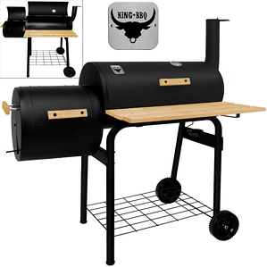 BBQ Grill King BBQ Smoker Barbecue Grill Holzkohlegrill Grillwagen Räucherofen (101582)