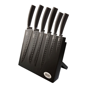 BEEM Barracuda Ceramic Japan Cut Antihaftbeschichtet 7-tlg. Messerset + Block