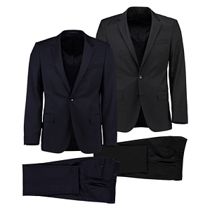 BOSS Herren Anzug Huge1/Genius1 Slim Fit blau schwarz