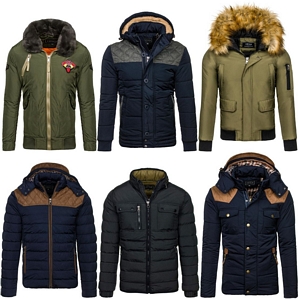 BOLF Herren Winterjacken Sweatjacken Sportjacken Übergangsjacken