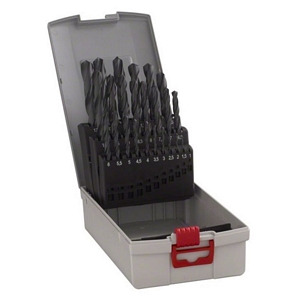 BOSCH Metallbohrer-Set HSS-R ProBox 25-teilig DIN 338 1-13 mm