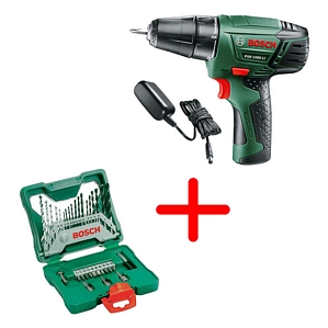 Bosch PSR 1080 LI Akku-Schrauber inkl 33tlg. Bitset