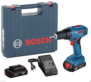 Akku-Bohrschrauber BOSCH GSR 1800 Li + 2x Akkus + 1,5 Ah Ladegerät + Koffer (06019A8305)